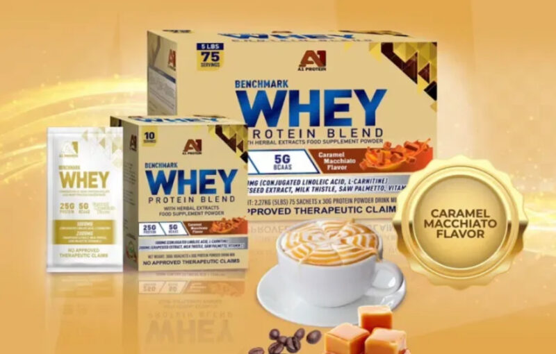 A1 BENCHMARK WHEY PROTEIN BREND (キャラメルマキアート味) 30g 1パック