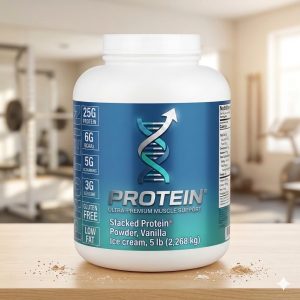 Stacked Protein（プロテインパウダー）5 lb (2.268 kg)バニラ